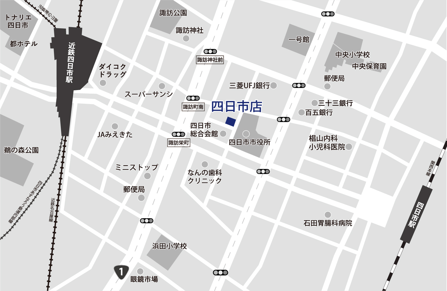 四日市店地図